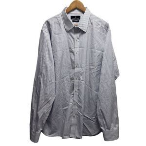 Turnbull & Asser Bespoke Men's Chest 53" Size XL Dress Shirt White/Purple Checks